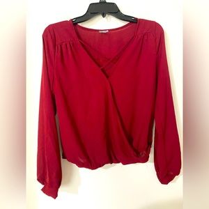 Red blouse from Charlotte Russe
